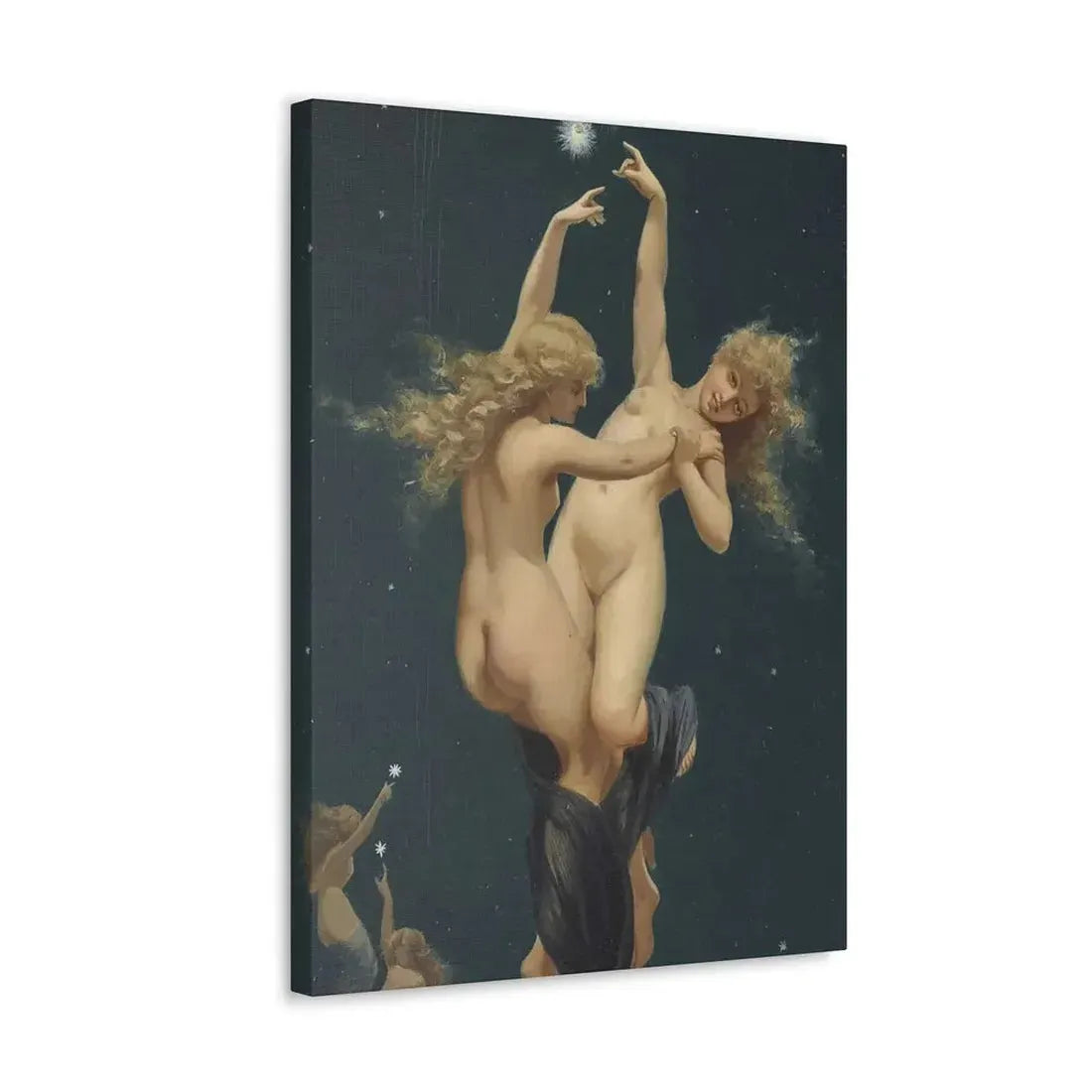 Luis Ricardo Falero (1851-1896) Twin Stars - Canvas Wall Art - The Sticker Space