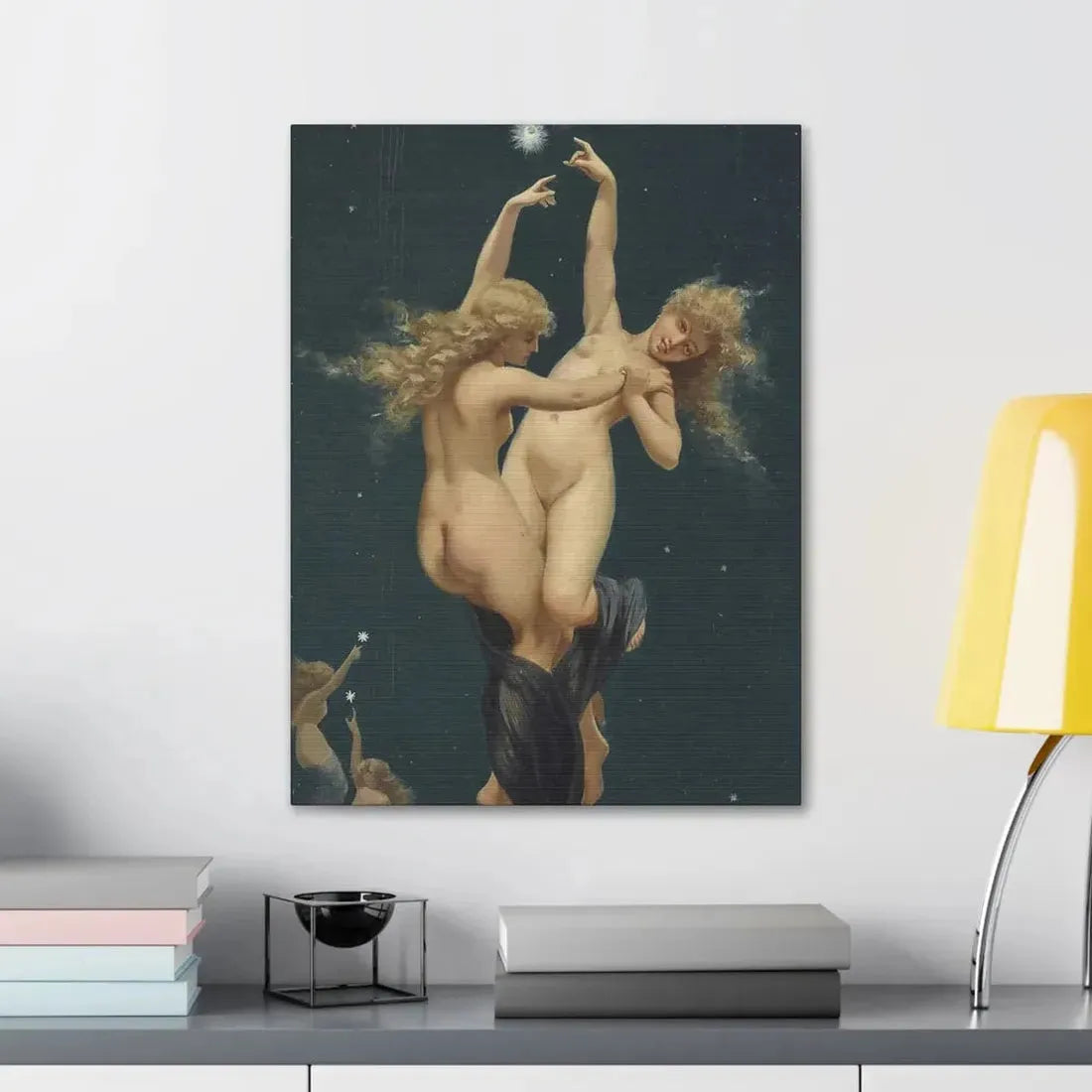 Luis Ricardo Falero (1851-1896) Twin Stars - Canvas Wall Art - The Sticker Space