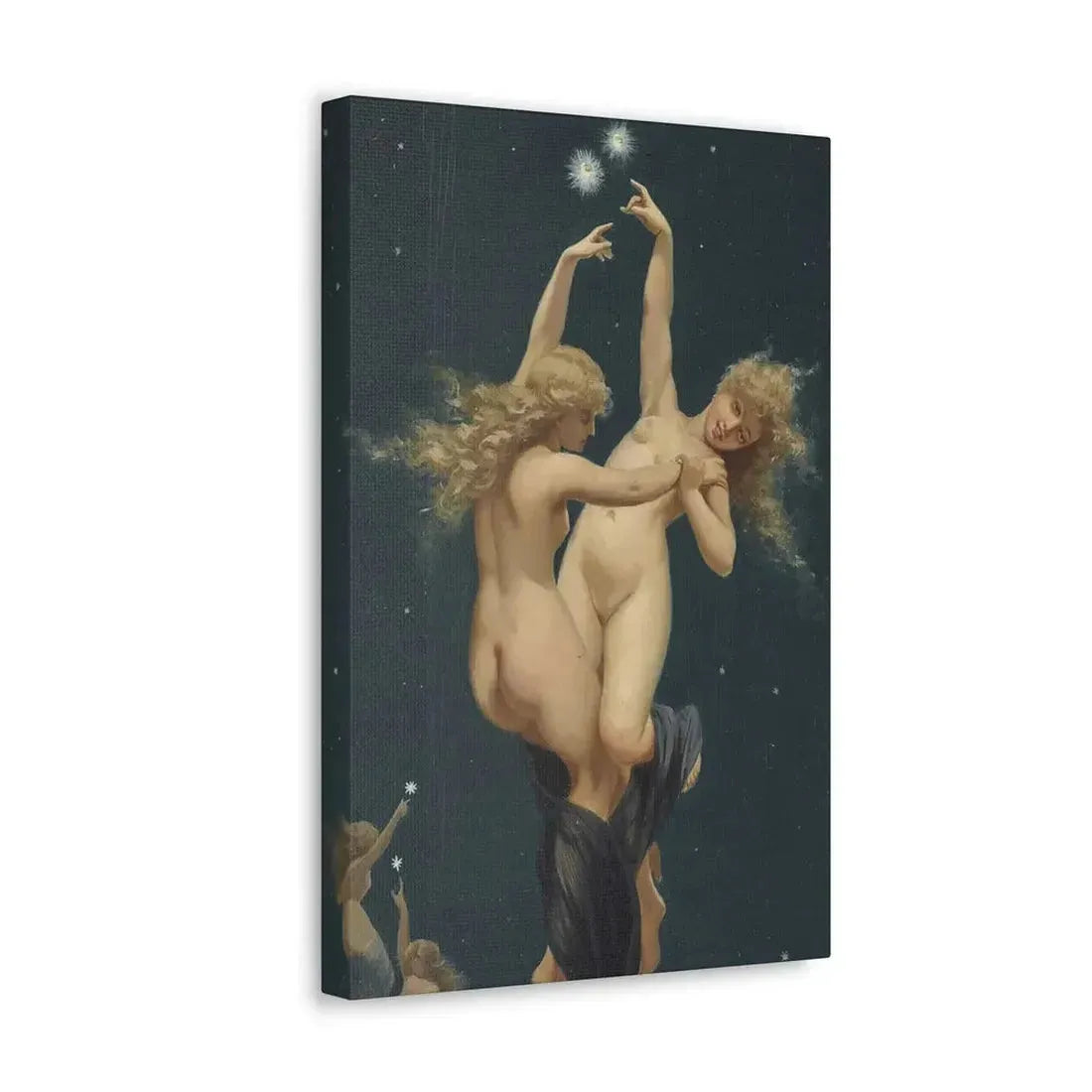 Luis Ricardo Falero (1851-1896) Twin Stars - Canvas Wall Art - The Sticker Space
