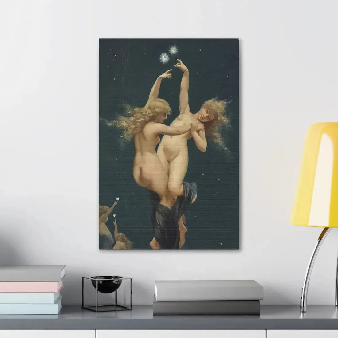 Luis Ricardo Falero (1851-1896) Twin Stars - Canvas Wall Art - The Sticker Space