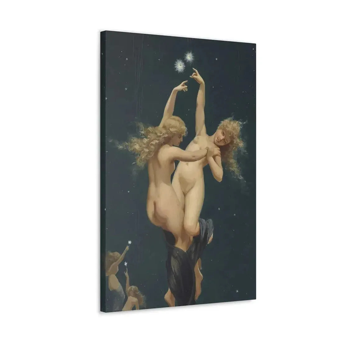 Luis Ricardo Falero (1851-1896) Twin Stars - Canvas Wall Art - The Sticker Space