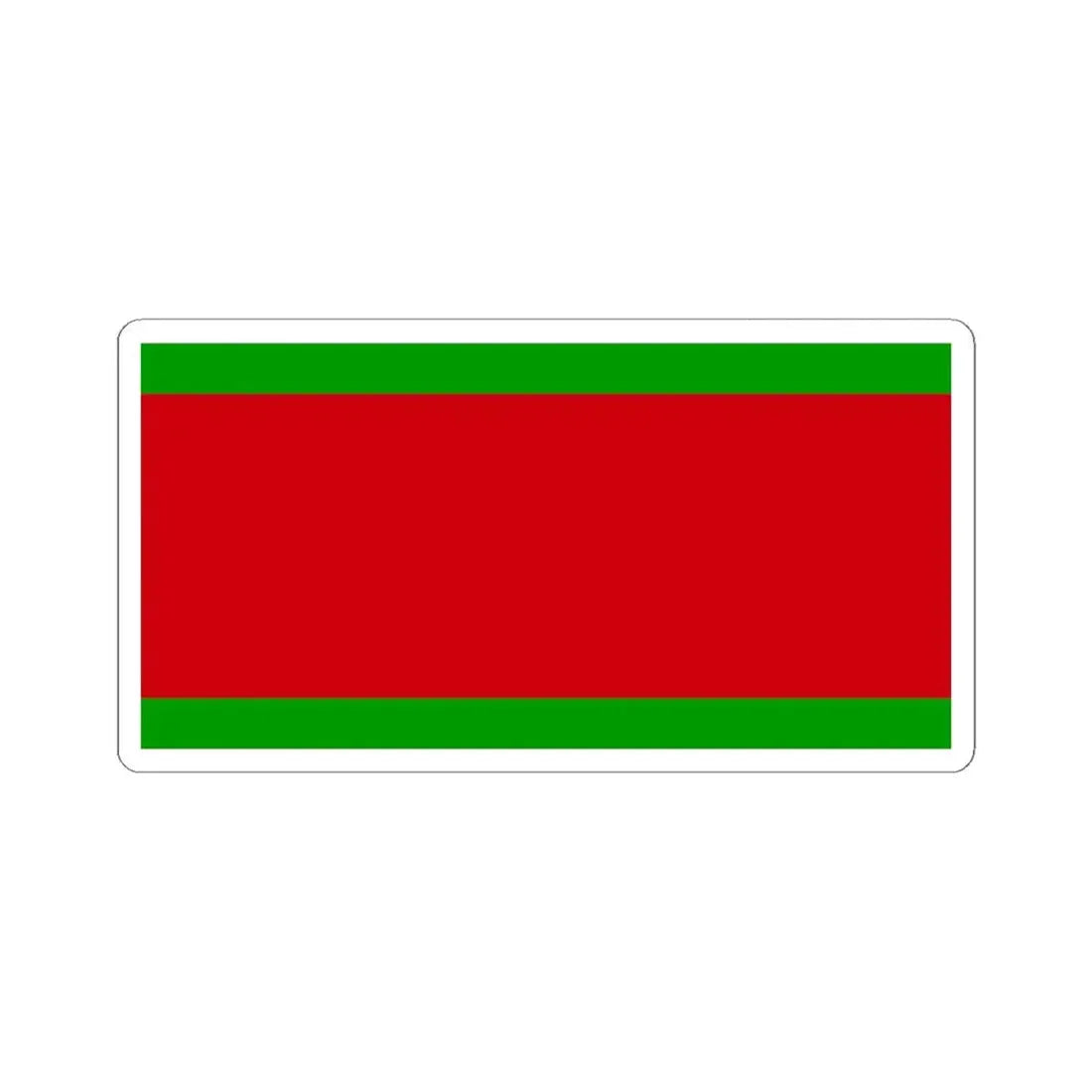 Lukashenko flag idea 1995 (Belarus) STICKER Vinyl Kiss-Cut Decal 4 Inch White - The Sticker Space