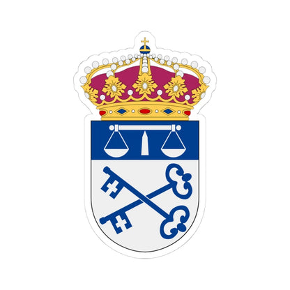 Luleå tingsrätt vapen (Sweden) (Coat of Arms) STICKER Vinyl Kiss-Cut Decal 4 Inch White - The Sticker Space