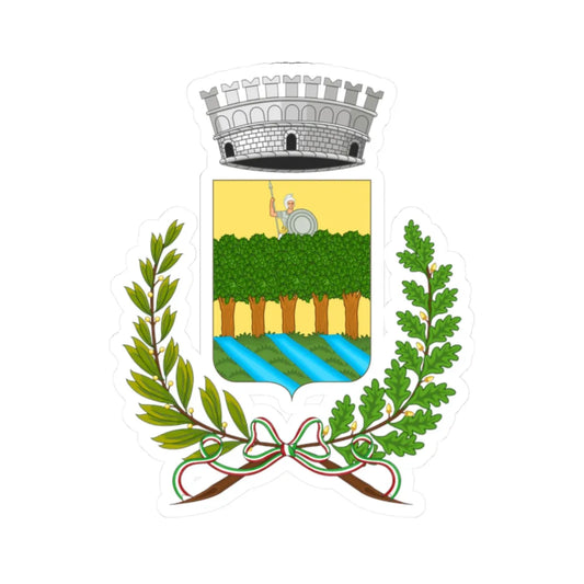 Lumarzo-Stemma (Italy) (Coat of Arms) STICKER Vinyl Kiss-Cut Decal 2 Inch White - The Sticker Space