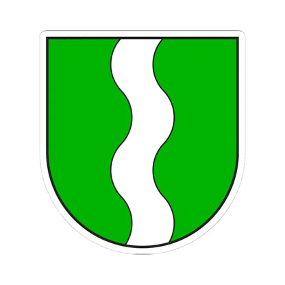 Lumbrein wappen (Switzerland) (Coat of Arms) STICKER Vinyl Kiss-Cut Decal 4 Inch White - The Sticker Space