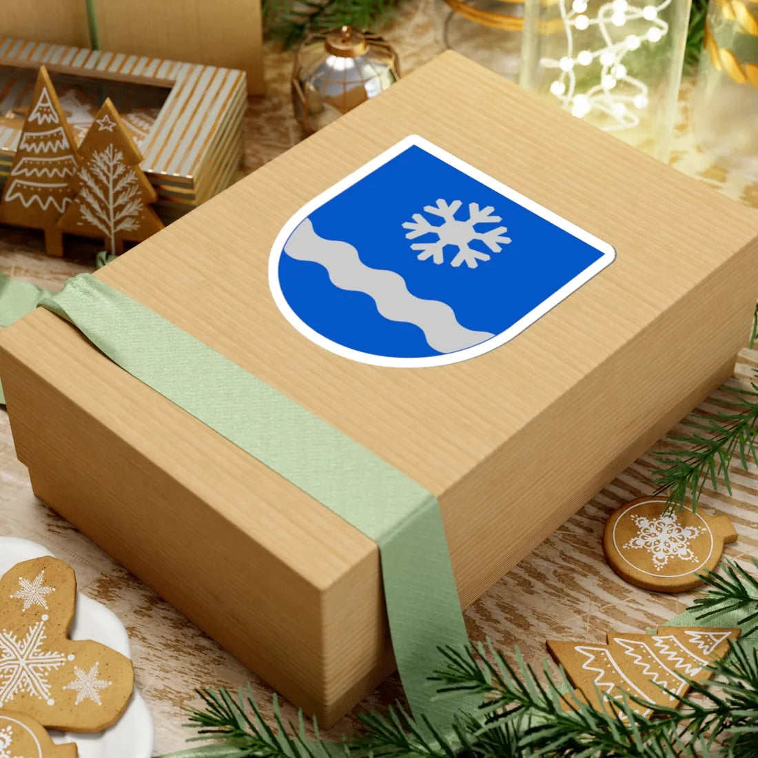 Lumijoki.vaakuna (Finland) (Coat of Arms) STICKER Vinyl Kiss-Cut Decal - The Sticker Space