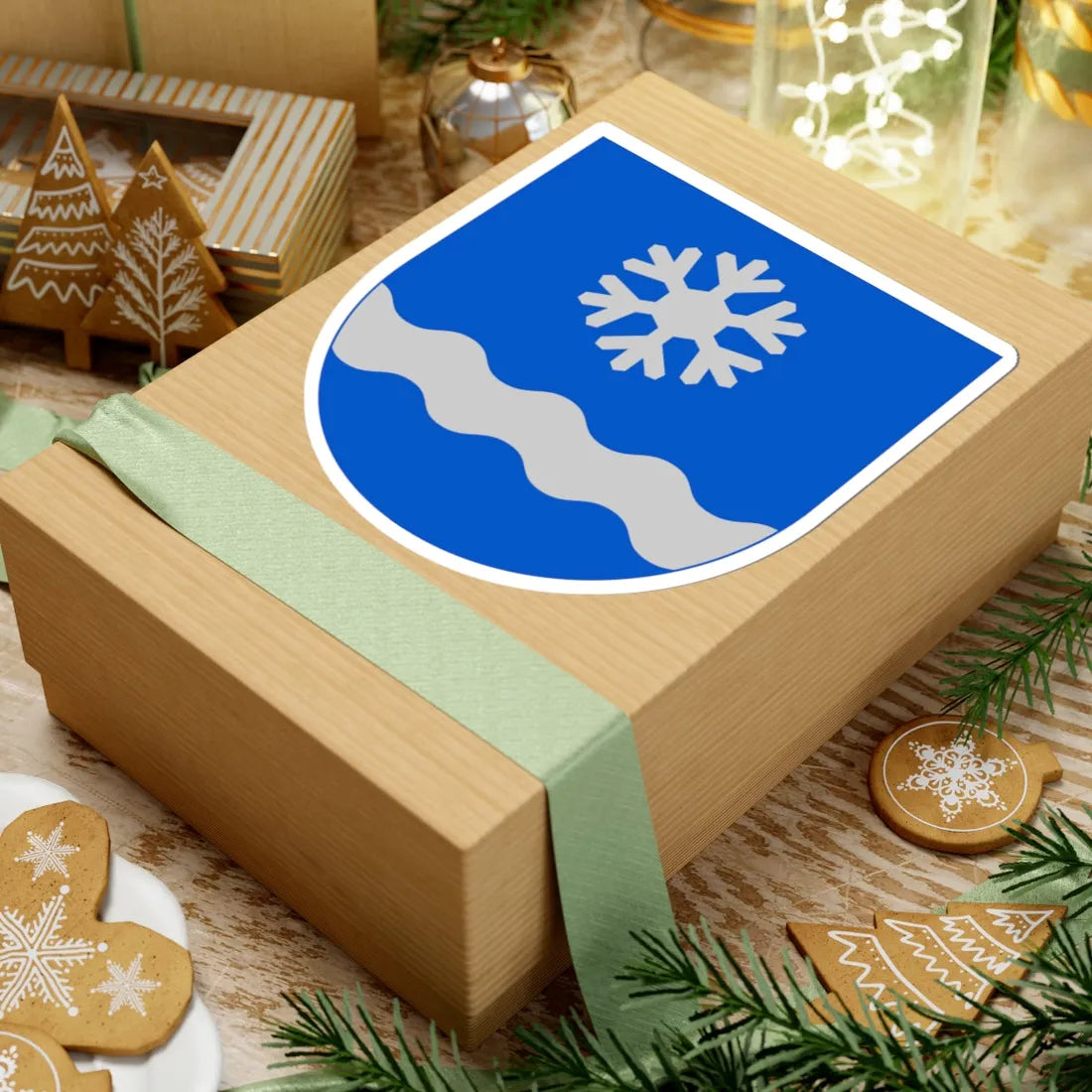 Lumijoki.vaakuna (Finland) (Coat of Arms) STICKER Vinyl Kiss-Cut Decal - The Sticker Space