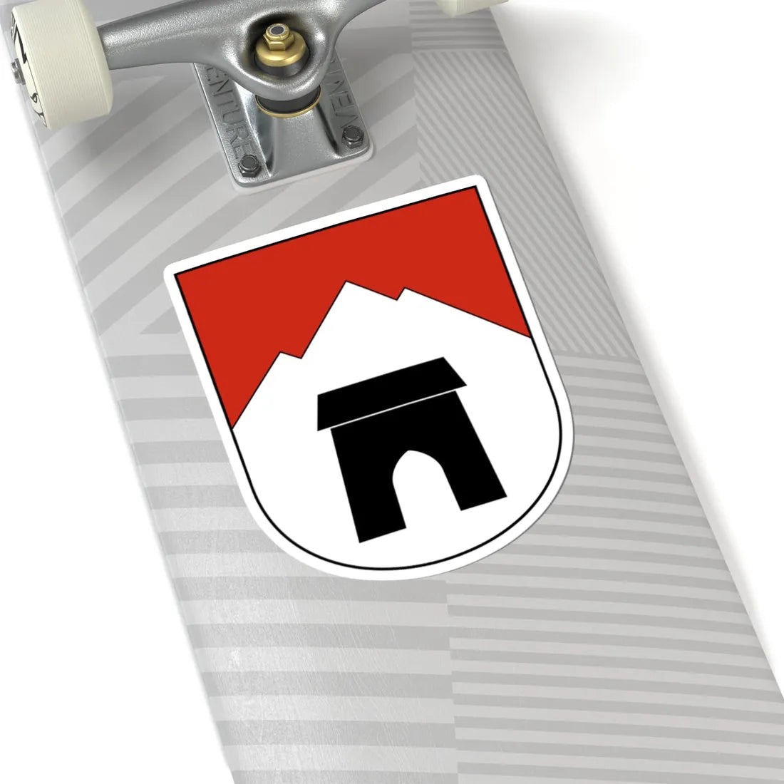 Lumnezia-blazon (Switzerland) (Coat of Arms) STICKER Vinyl Kiss-Cut Decal - The Sticker Space