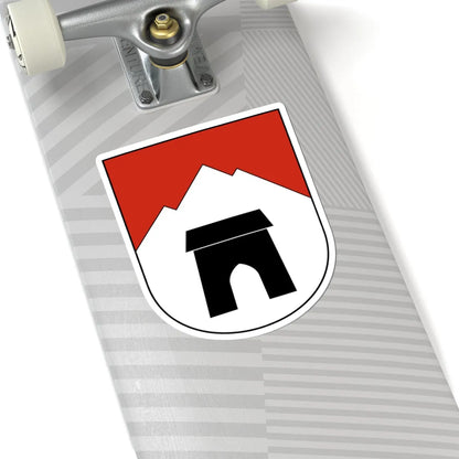 Lumnezia-blazon (Switzerland) (Coat of Arms) STICKER Vinyl Kiss-Cut Decal - The Sticker Space