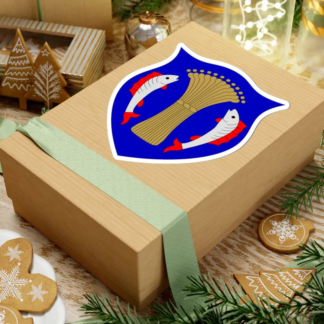 Lumparland.vaakuna (Finland) (Coat of Arms) STICKER Vinyl Kiss-Cut Decal - The Sticker Space