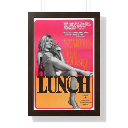 LUNCH 1972 - Framed Movie Poster - The Sticker Space