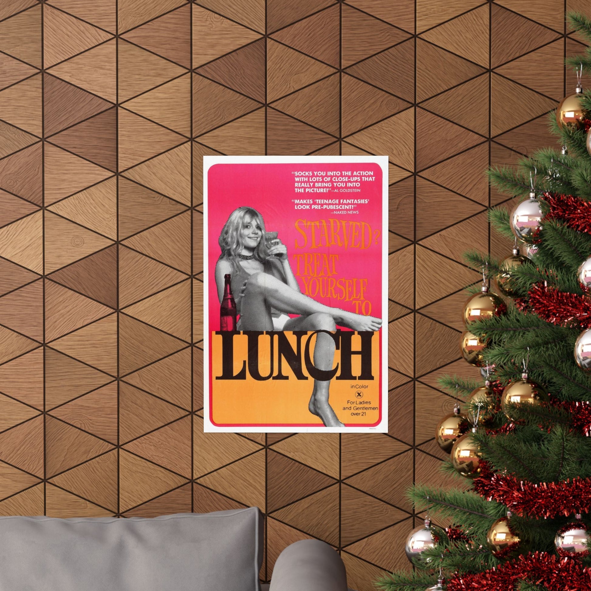 LUNCH 1972 - Paper Movie Poster-The Sticker Space