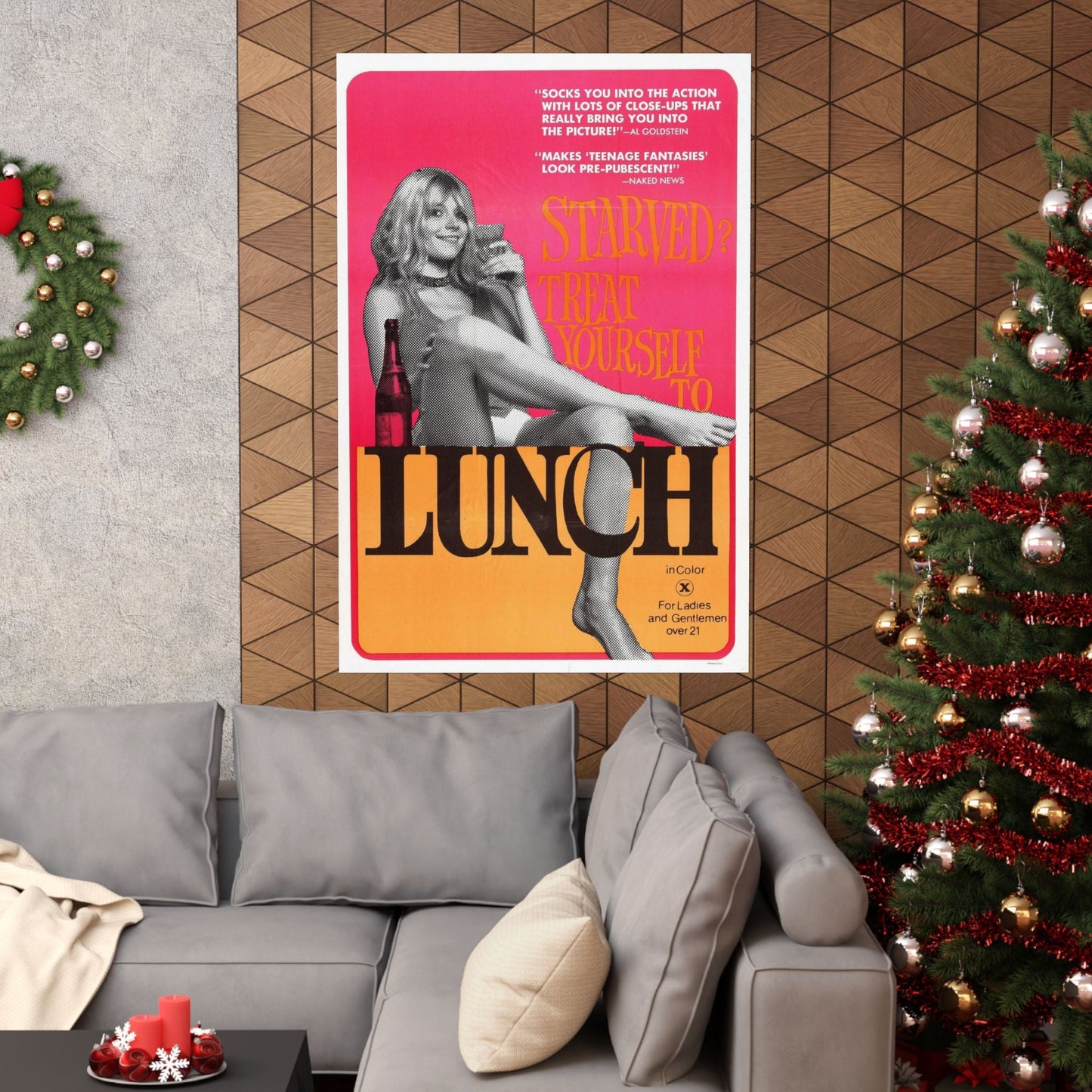 LUNCH 1972 - Paper Movie Poster-The Sticker Space