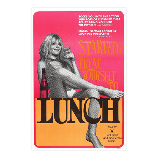 LUNCH 1972 - Paper Movie Poster-24″ x 36″ (Vertical)-The Sticker Space