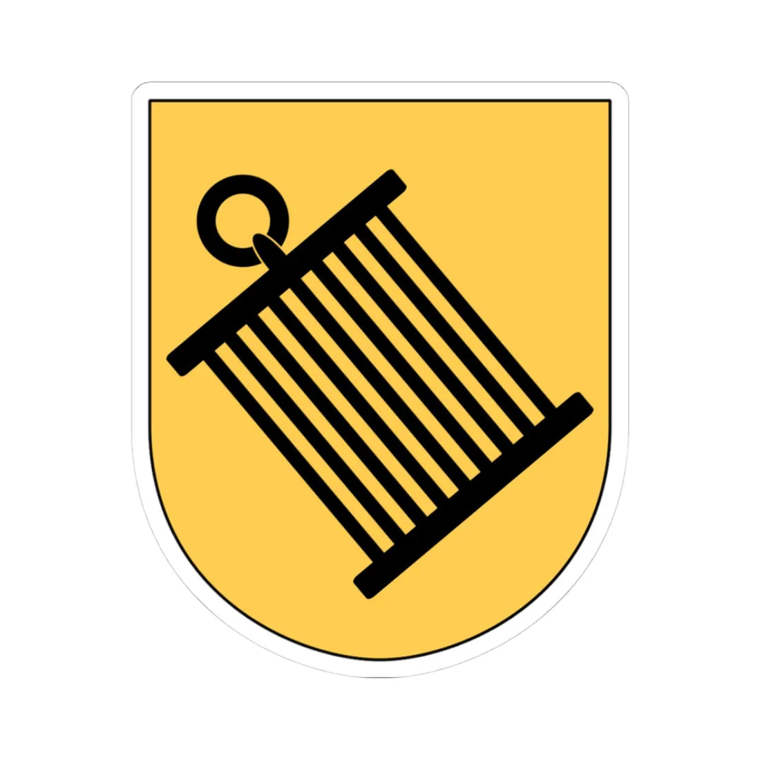 Lund stift vapen (Sweden) (Coat of Arms) STICKER Vinyl Kiss-Cut Decal 3 Inch White - The Sticker Space