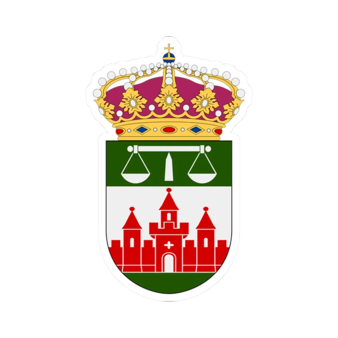 Lunds tingsrätt vapen (Sweden) (Coat of Arms) STICKER Vinyl Kiss-Cut Decal 2 Inch White - The Sticker Space