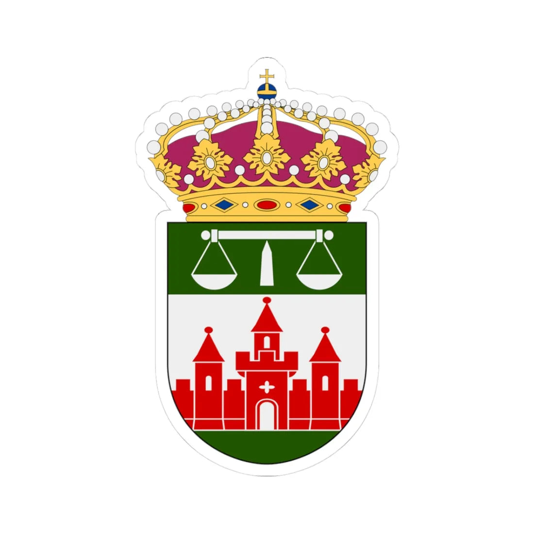 Lunds tingsrätt vapen (Sweden) (Coat of Arms) STICKER Vinyl Kiss-Cut Decal 3 Inch White - The Sticker Space