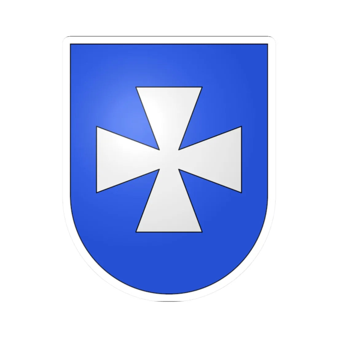 Lungern-coat of arms (Switzerland) (Coat of Arms) STICKER Vinyl Kiss-Cut Decal 2 Inch White - The Sticker Space