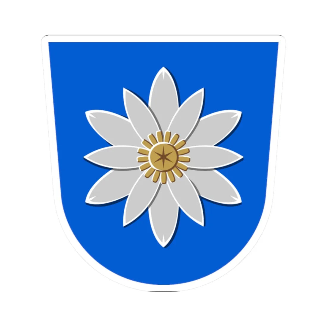 Luopioinen.vaakuna (Finland) (Coat of Arms) STICKER Vinyl Kiss-Cut Decal 2 Inch White - The Sticker Space