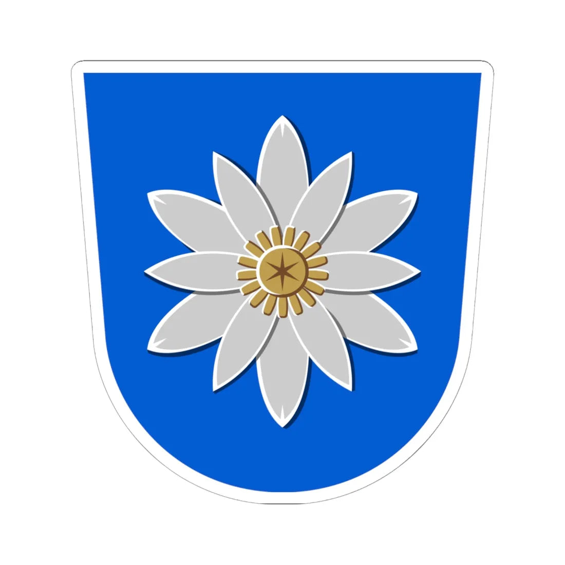 Luopioinen.vaakuna (Finland) (Coat of Arms) STICKER Vinyl Kiss-Cut Decal 6 Inch White - The Sticker Space