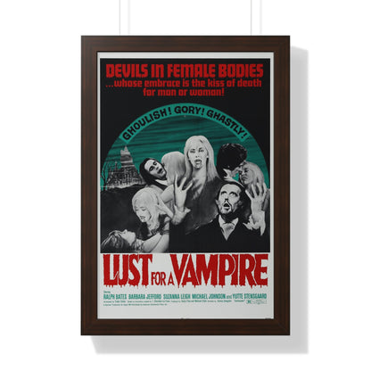 LUST FOR A VAMPIRE 1971 - Framed Movie Poster-16″ x 24″-The Sticker Space