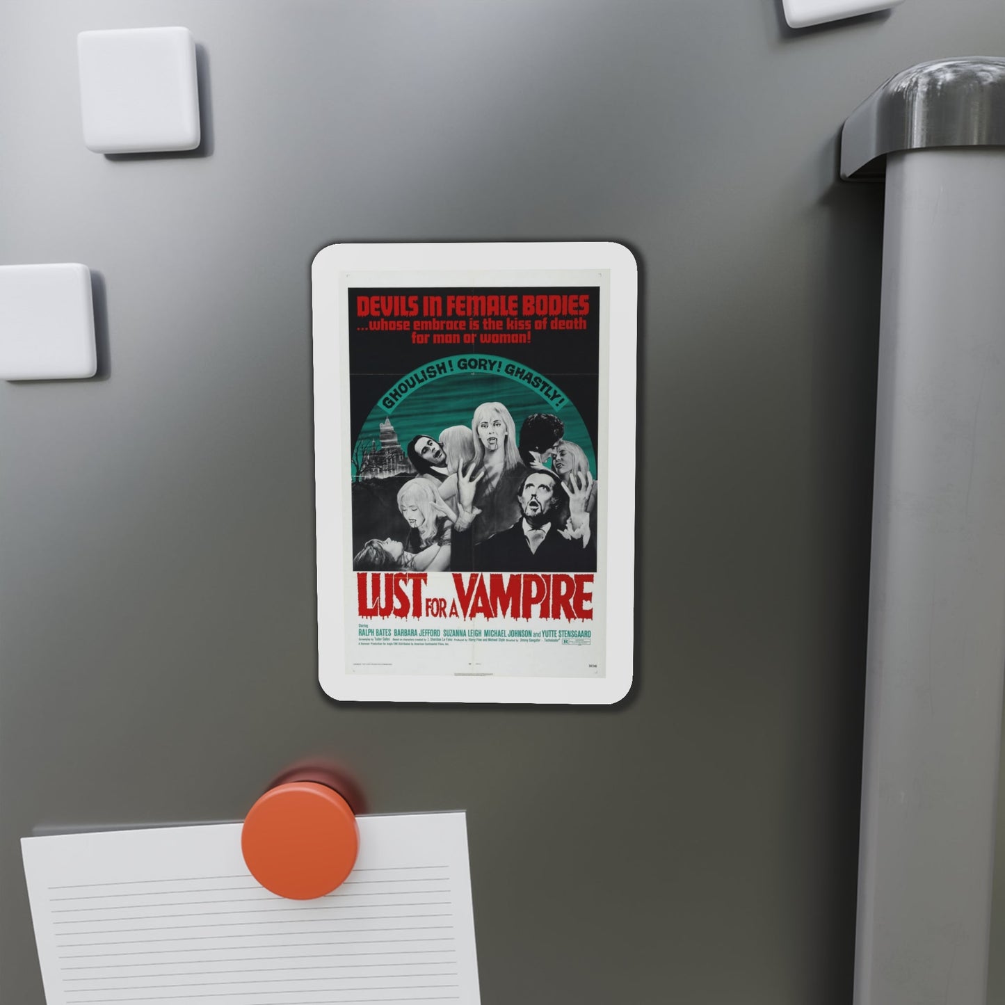 Lust for a Vampire 1971 Movie Poster Die-Cut Magnet-The Sticker Space