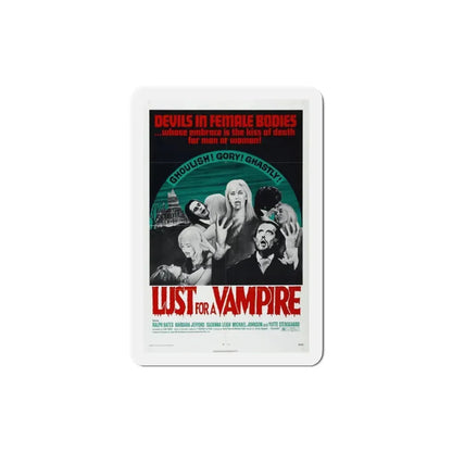 Lust for a Vampire 1971 Movie Poster Refrigerator Magnet 3 Inch - The Sticker Space