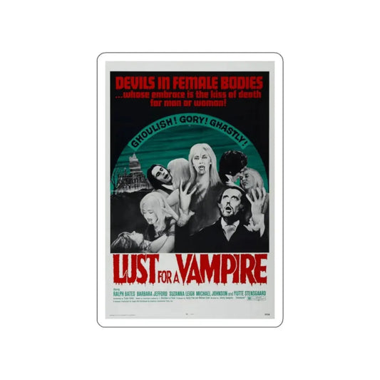 LUST FOR A VAMPIRE 1971 Movie Poster STICKER Vinyl Die-Cut Decal 2 Inch - The Sticker Space