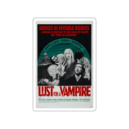 LUST FOR A VAMPIRE 1971 Movie Poster STICKER Vinyl Die-Cut Decal - The Sticker Space