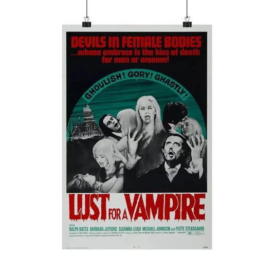 LUST FOR A VAMPIRE 1971 - Paper Movie Poster 12″ x 18″ Matte - The Sticker Space