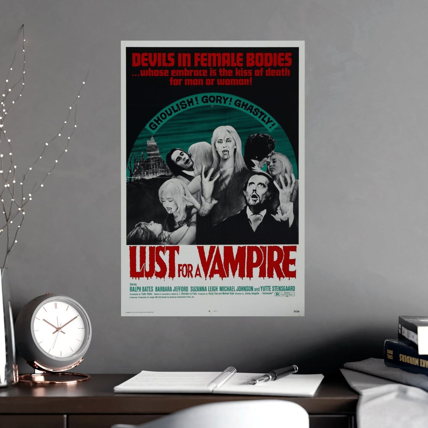 LUST FOR A VAMPIRE 1971 - Paper Movie Poster-The Sticker Space