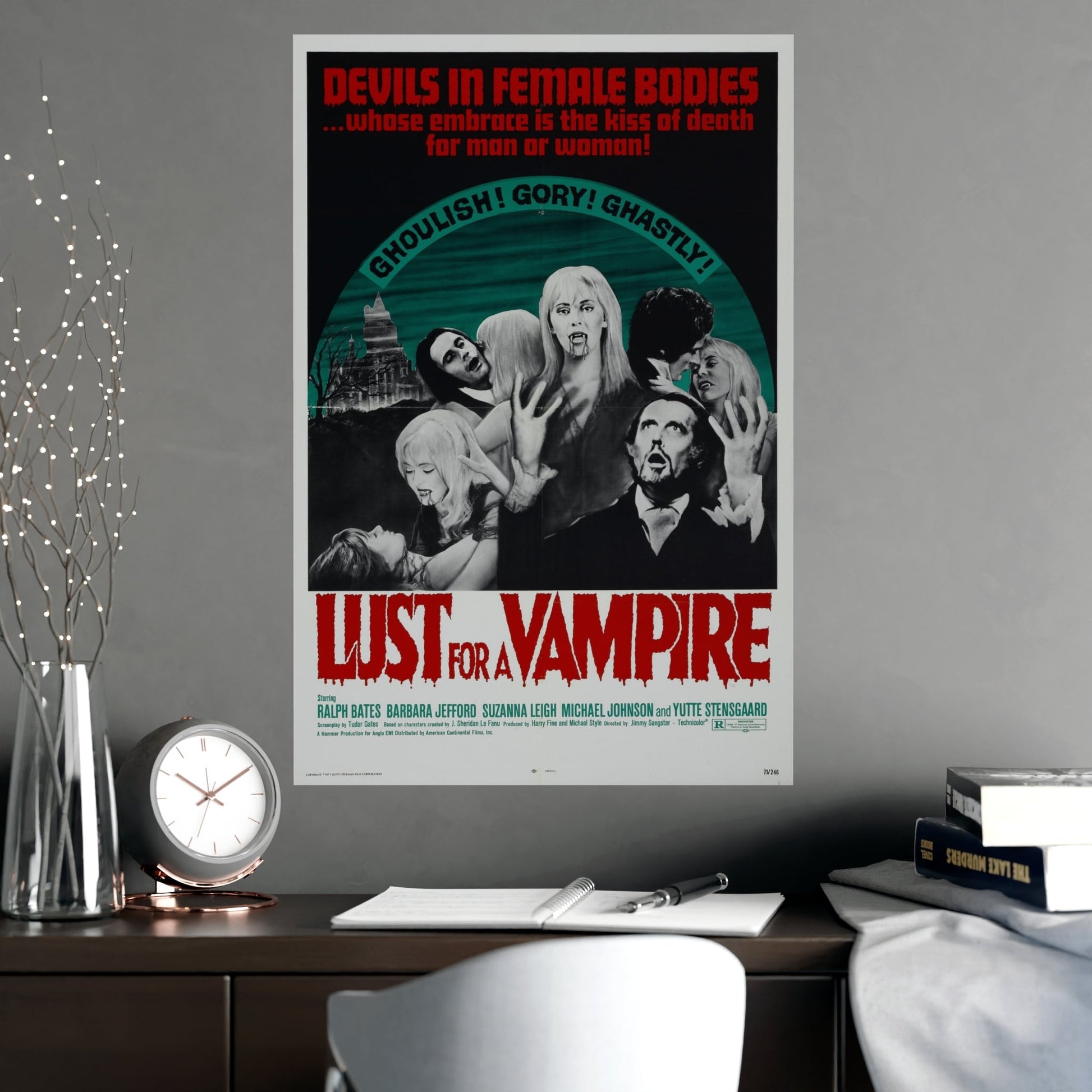 LUST FOR A VAMPIRE 1971 - Paper Movie Poster-The Sticker Space