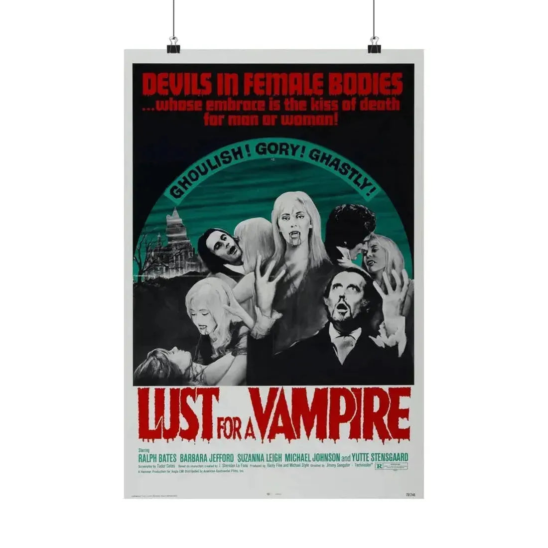 LUST FOR A VAMPIRE 1971 - Paper Movie Poster 16″ x 24″ Matte - The Sticker Space