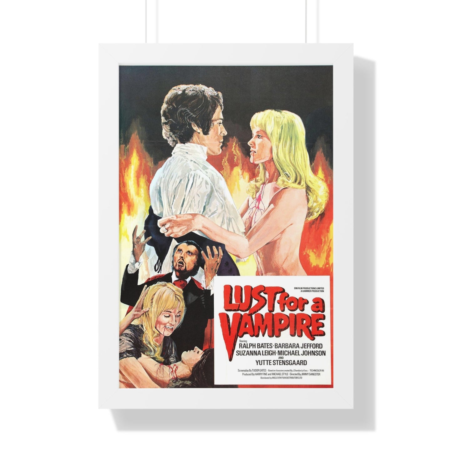 LUST FOR A VAMPIRE (2) 1971 - Framed Movie Poster-16″ x 24″-The Sticker Space