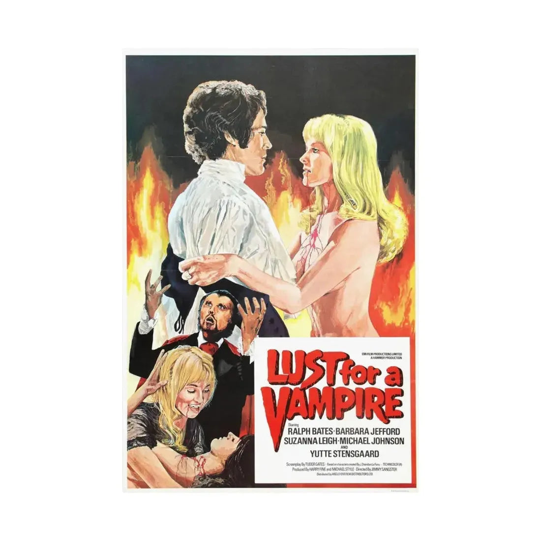 LUST FOR A VAMPIRE (2) 1971 - Paper Movie Poster - The Sticker Space