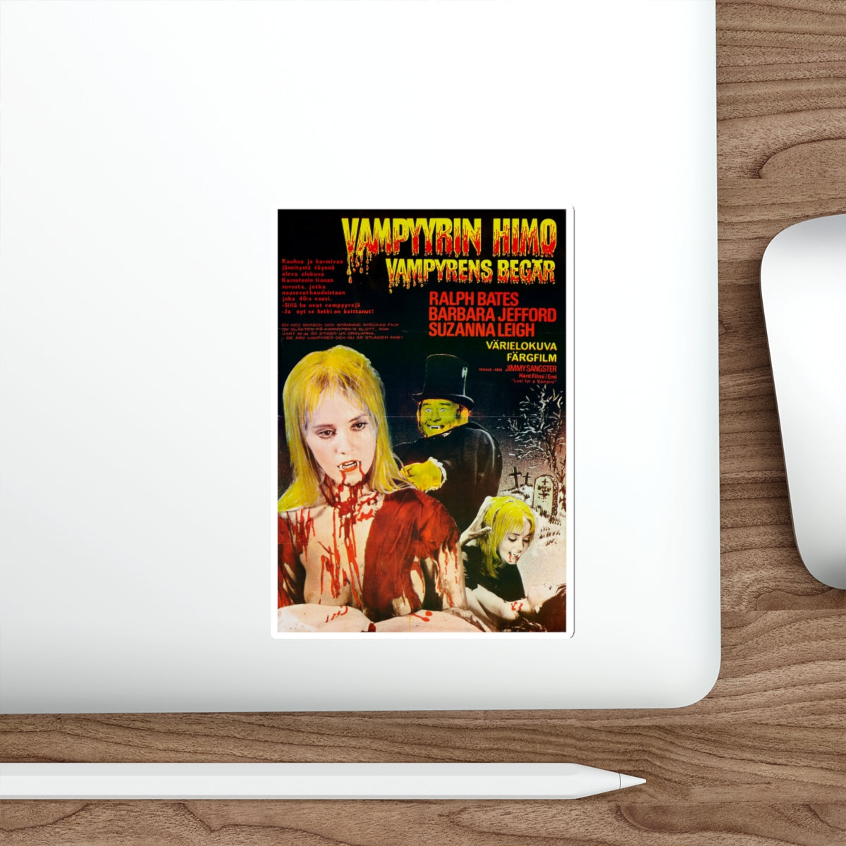 LUST FOR A VAMPIRE (3) 1971 Movie Poster STICKER Vinyl Die-Cut Decal-The Sticker Space