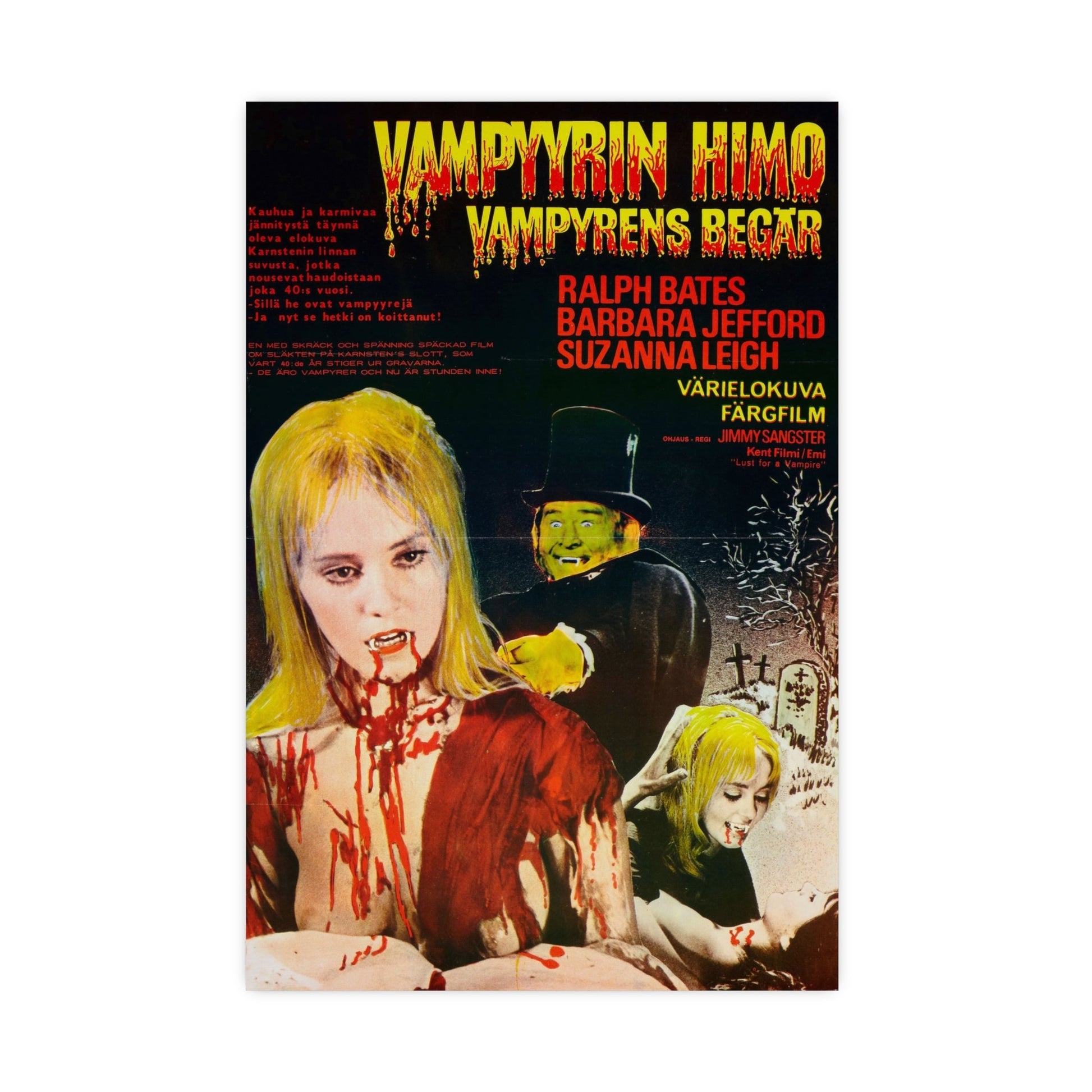 LUST FOR A VAMPIRE (3) 1971 - Paper Movie Poster-16″ x 24″ (Vertical)-The Sticker Space