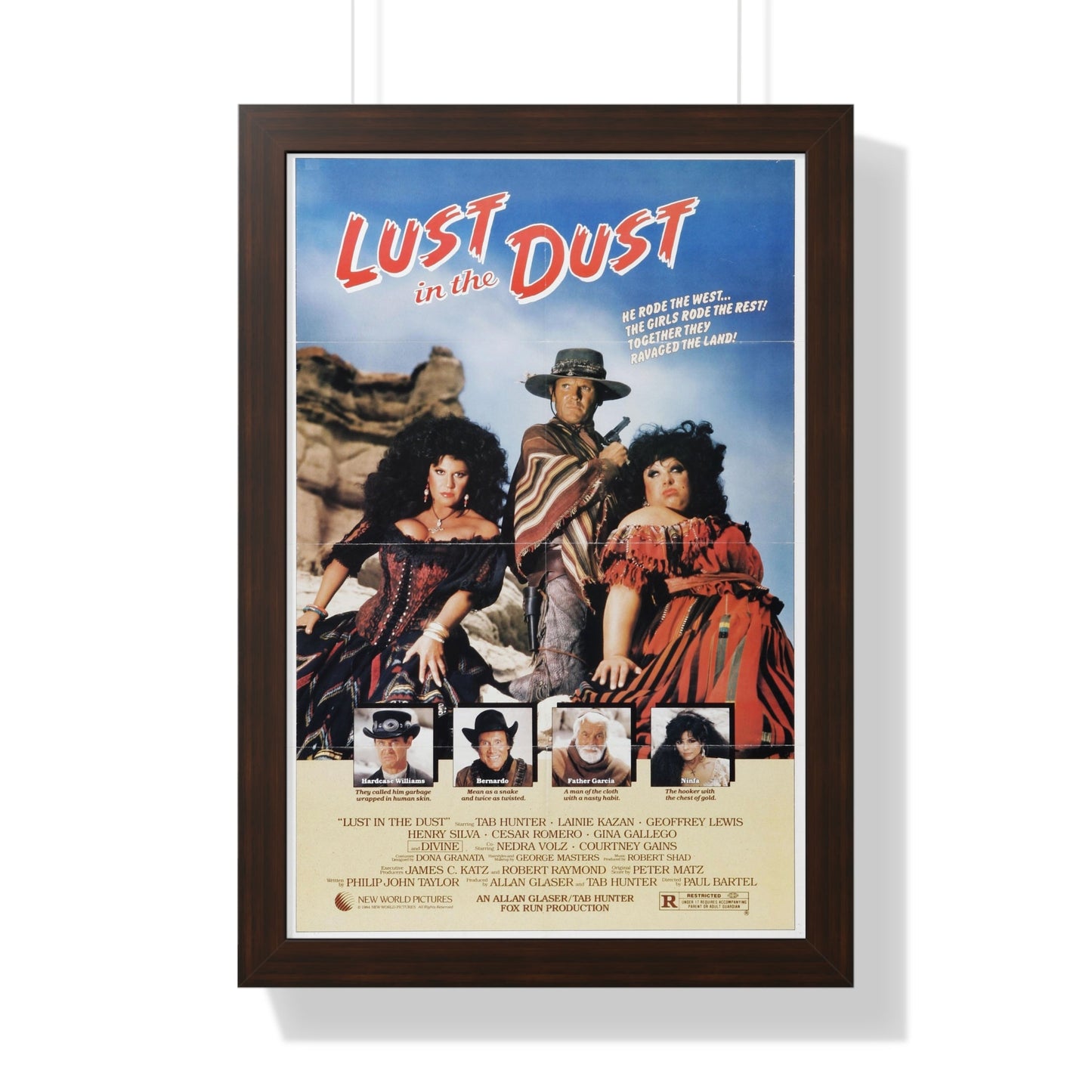 LUST IN THE DUST 1984 - Framed Movie Poster-16″ x 24″-The Sticker Space