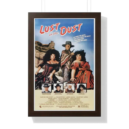 LUST IN THE DUST 1984 - Framed Movie Poster 16″ x 24″ Walnut - The Sticker Space