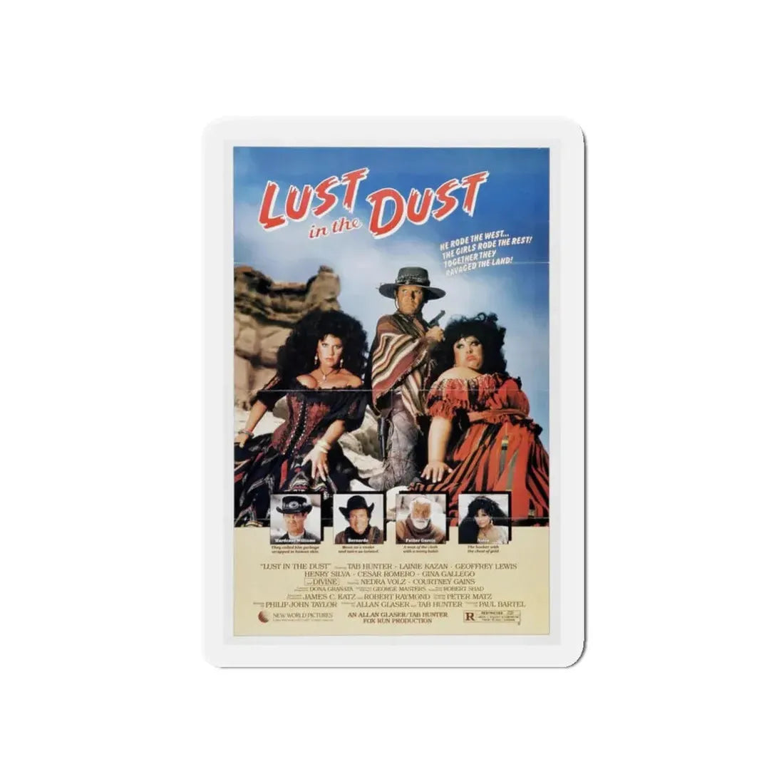LUST IN THE DUST 1984 Movie Poster - Refrigerator Magnet - The Sticker Space