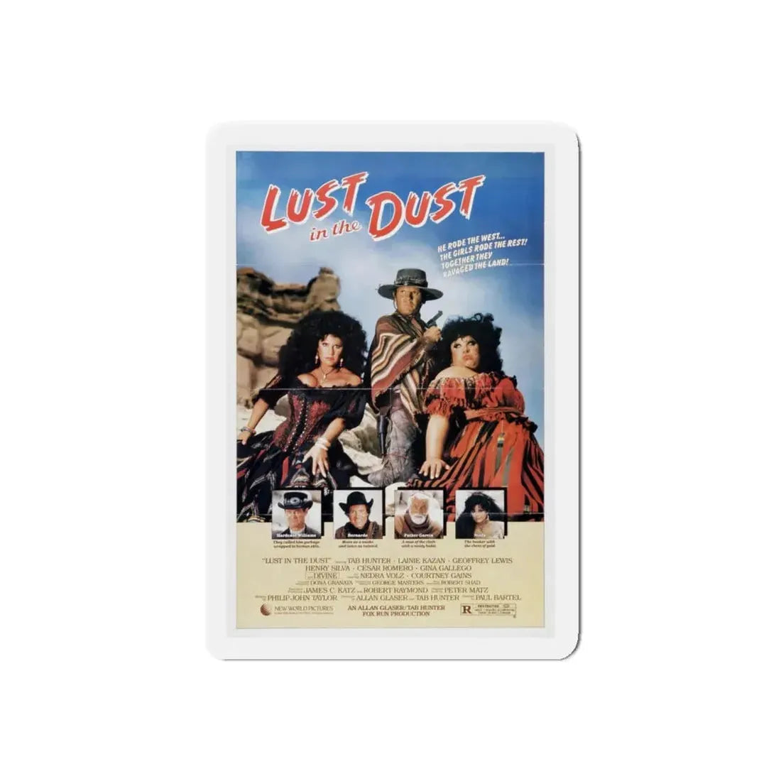 LUST IN THE DUST 1984 Movie Poster - Refrigerator Magnet - The Sticker Space