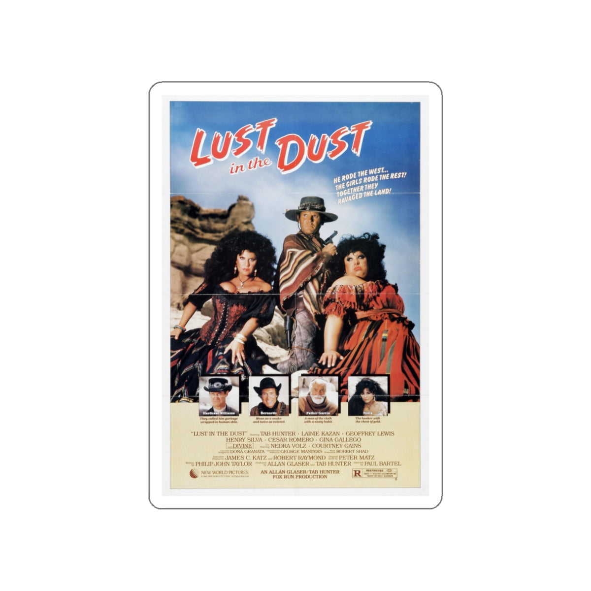 LUST IN THE DUST 1984 Movie Poster STICKER Vinyl Die-Cut Decal-3 Inch-The Sticker Space