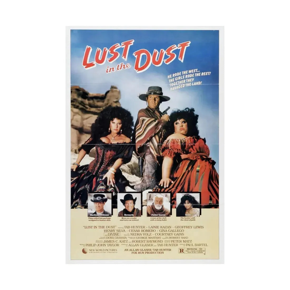 LUST IN THE DUST 1984 - Paper Movie Poster - The Sticker Space