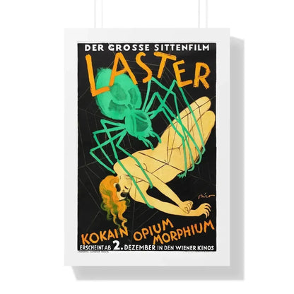 LUSTS OF MANKIND (AUSTRIA) 1927 - Framed Movie Poster 16″ x 24″ White - The Sticker Space