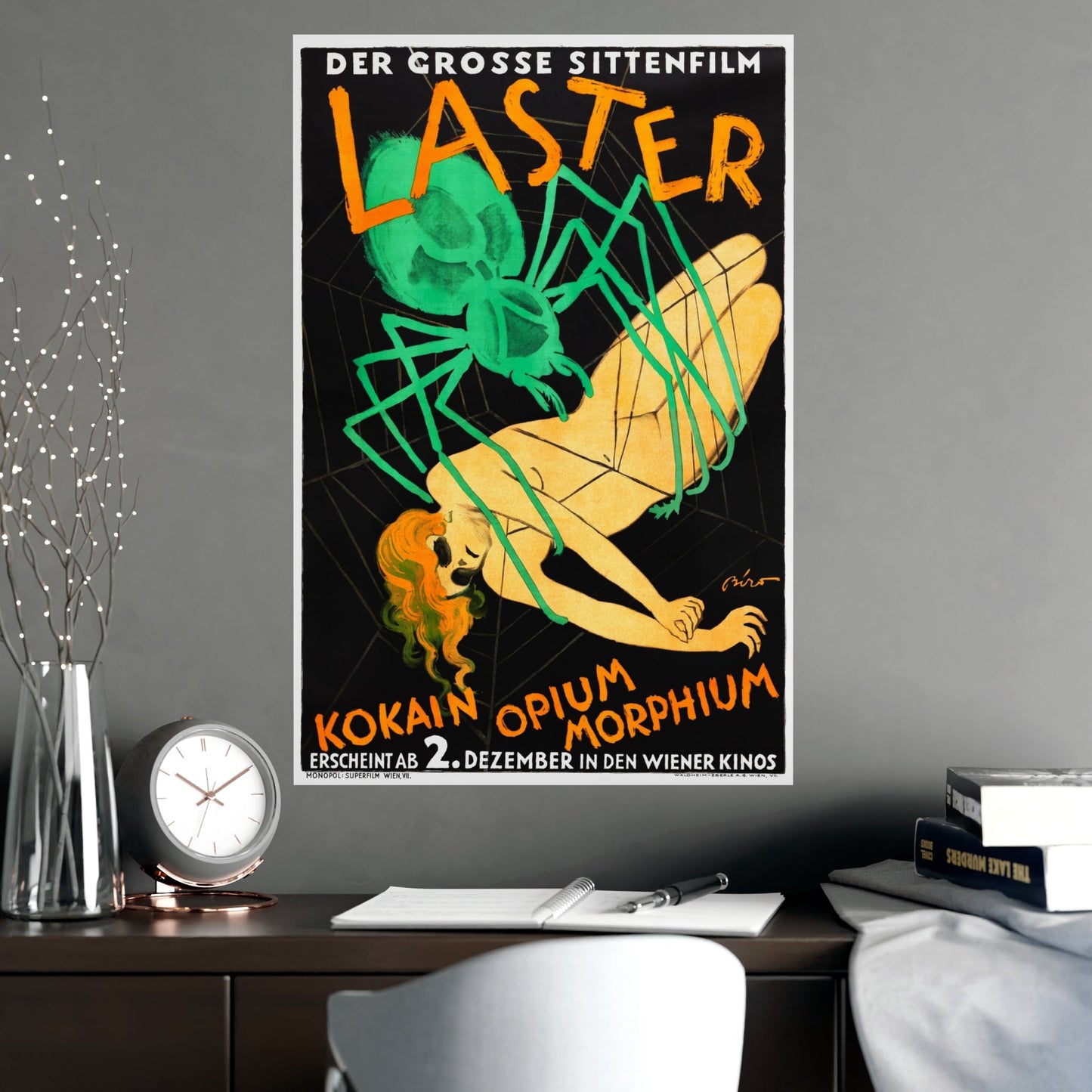 LUSTS OF MANKIND (AUSTRIA) 1927 - Paper Movie Poster-The Sticker Space