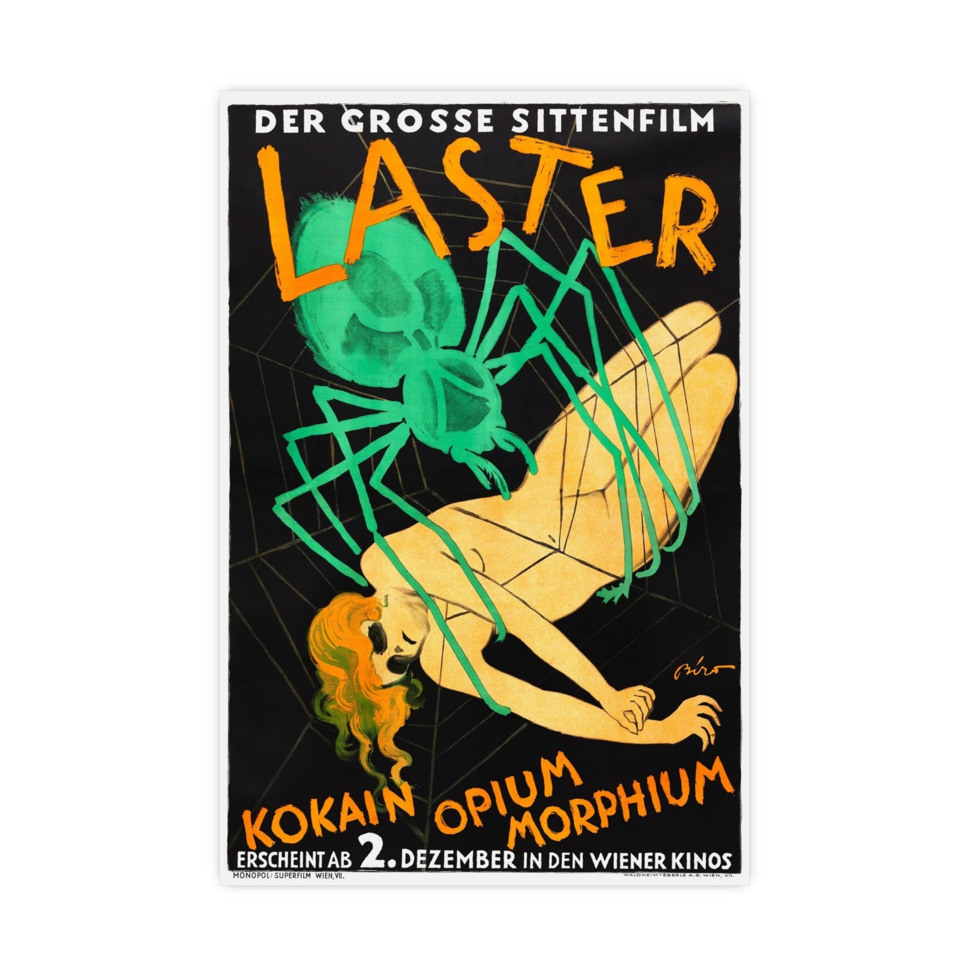 LUSTS OF MANKIND (AUSTRIA) 1927 - Paper Movie Poster-16″ x 24″ (Vertical)-The Sticker Space