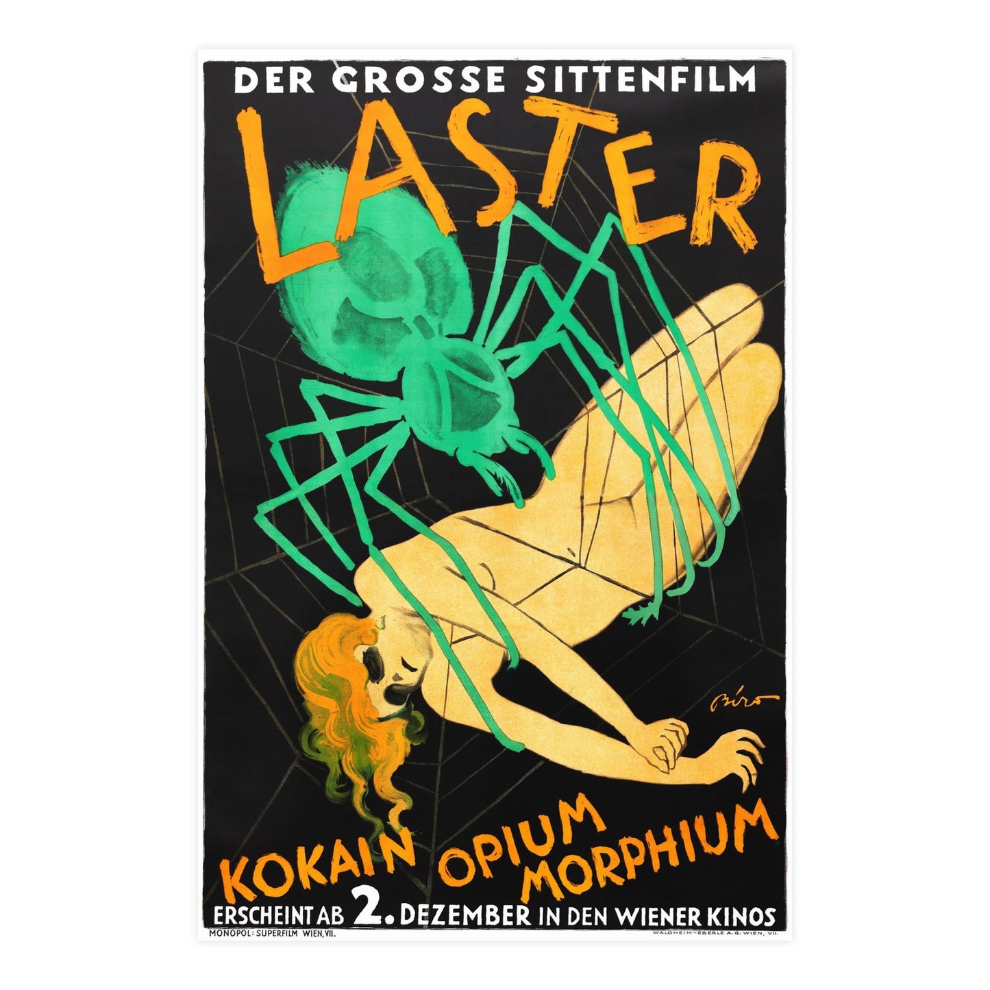 LUSTS OF MANKIND (AUSTRIA) 1927 - Paper Movie Poster-24″ x 36″ (Vertical)-The Sticker Space