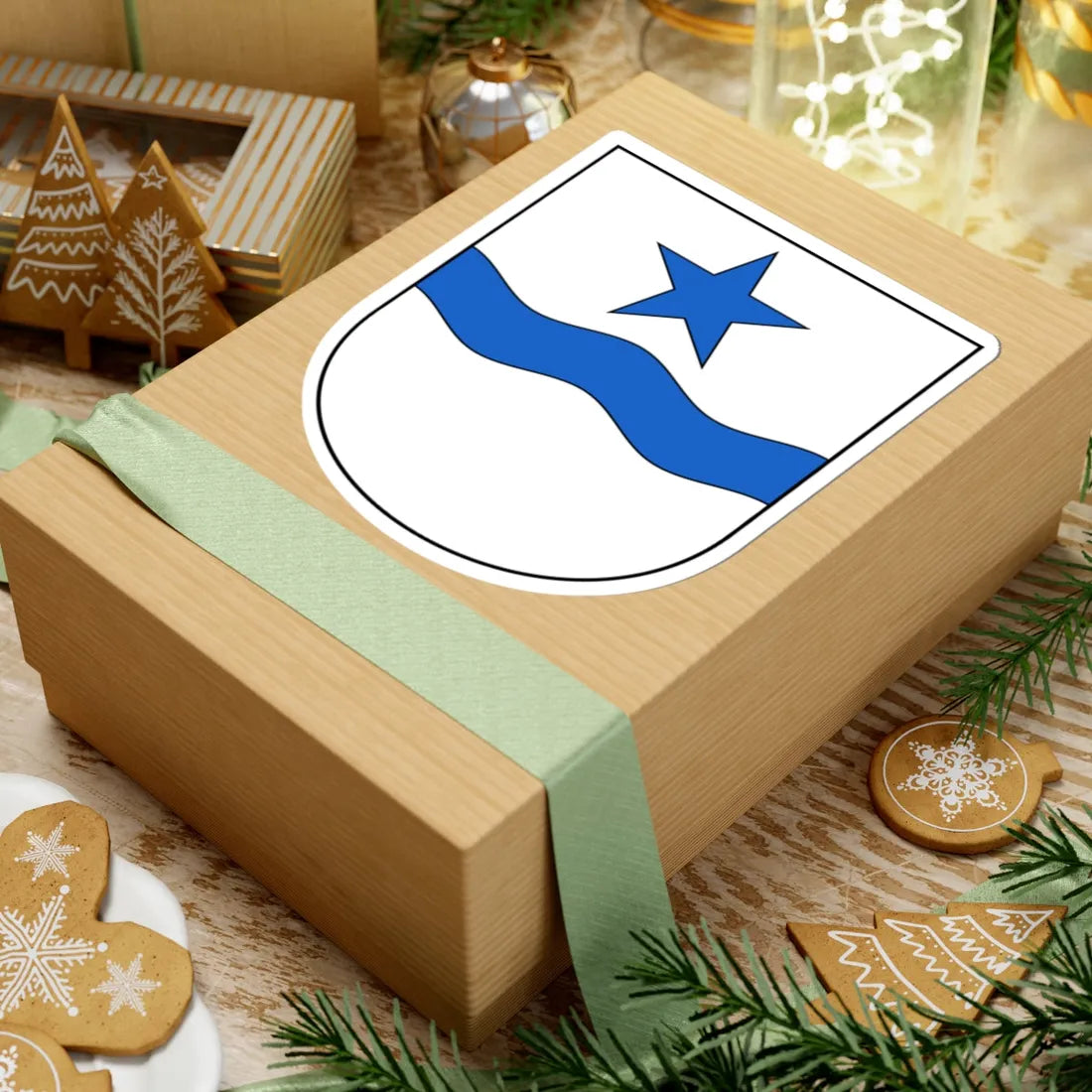 Luterbach-blazon (Switzerland) (Coat of Arms) STICKER Vinyl Kiss-Cut Decal - The Sticker Space