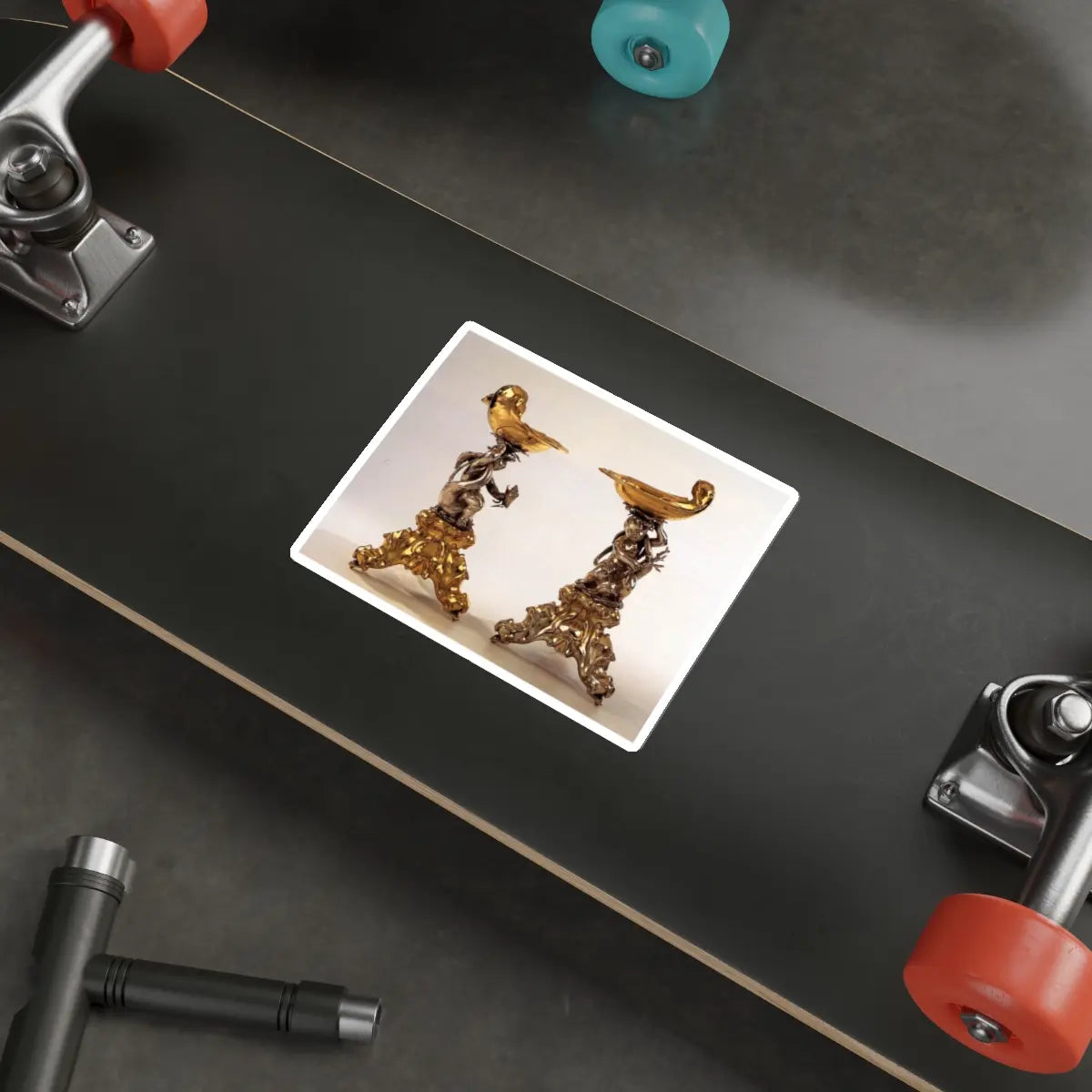 SKU:16625622663936181356 Sticker types:White Shape:Die-Cut Sizes:5" × 5"