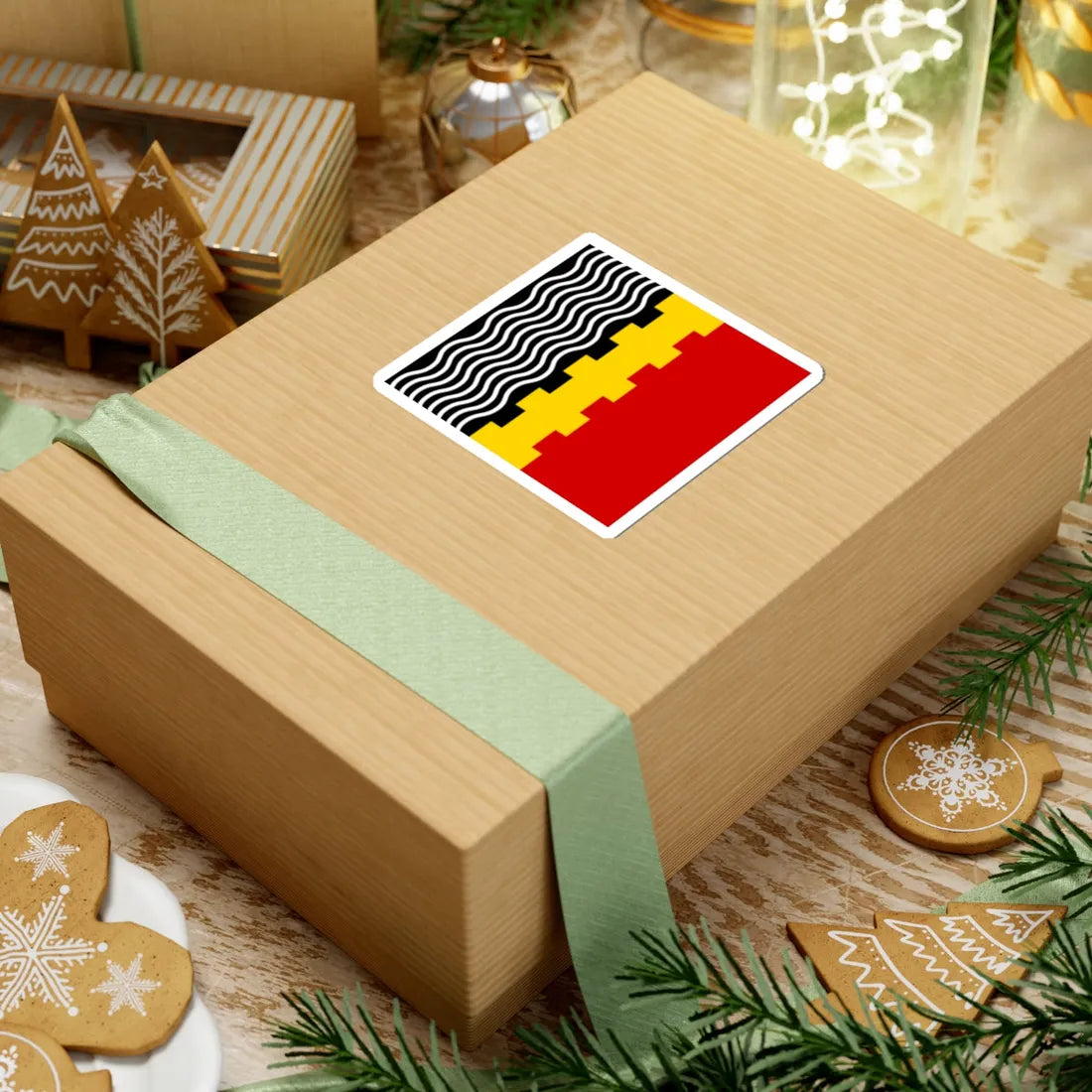 Lutuhyne flag (Ukraine) STICKER Vinyl Kiss-Cut Decal - The Sticker Space